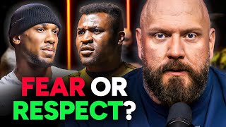 Joshua vs Ngannou Face Off Reaction [upl. by Anak592]