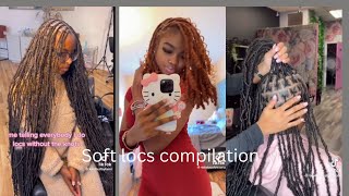 Soft locs compilation 😍🥰❤️ Blackgirltingz [upl. by Alexandra]