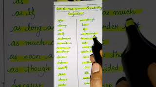 List of Most Common Subordinating Conjunctions  Conjunctions  Lets learn English english [upl. by Naut]