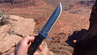 Buck Knives 124 Frontiersman 420 High Carbon Steel [upl. by Ynnot]