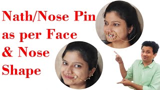 Bridal Nath Nose Pin Nose Ring Nathiya according to Face Shape amp Nose Shape [upl. by Freddi]