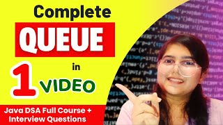 Queue Data Structure  Java DSA Full Course Interview Prep  Tutorial26 [upl. by Airakaz]