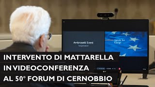 Intervento del Presidente Mattarella al Forum di Cernobbio [upl. by Zachary]