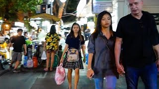 Silom Night Walk  Bangkok Thailand [upl. by Yerfoeg528]