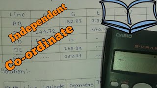 How to calculate of Independent Coordinate for Surveying एक बार देखोगे लाइफ टाईम समज जाएगा try it [upl. by Neeluj639]