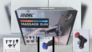 Massage Gun By Mdhl  6 Gear HotCold TherapyTouch Sensor [upl. by Inessa]