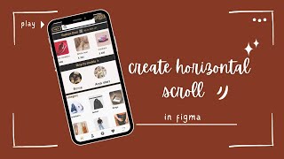 HOW TO CREATE HORIZONTAL SCROLL IN FIGMA [upl. by Sisco]