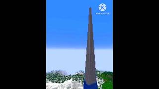 World Largest Minecraft Tower 🗼 Minecraft tutorial 🤯🤯 ytshorts shorts minecraft shorts [upl. by Stiles93]