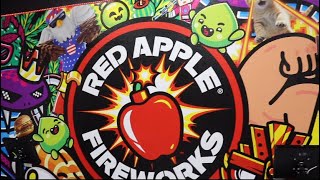 Red Apple fireworks store tour walk through [upl. by Yhotmit]