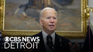 Michigan Gov Gretchen Whitmer reacts to President Joe Biden dropping out of presidential race [upl. by Ellwood]