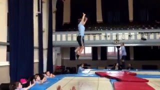 Brooke Flew level 10 GCSE Trampoline routine [upl. by Lehcear]