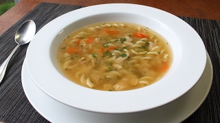 OneStep Chicken Soup  Dump and Simmer Chicken Noodle Soup for Lazy Sick People [upl. by Sirromaj]