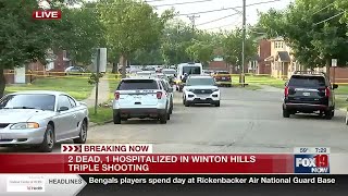 2 dead 1 hospitalized in Winton Hills shooting police say [upl. by Conyers]