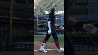 I hit a big 3 run home run with Bo Bichette baseball mlbtheshow24 mlb homerun [upl. by Aiksas397]