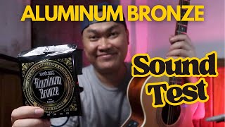 ERNIE BALL ALUMINUM BRONZE ACOUSTIC GUITAR STRINGS SOUND TEST [upl. by Sices]