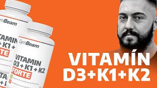 Recenze l Vitamín D3 K1 K2 Forte l GymBeam [upl. by Aiyram]