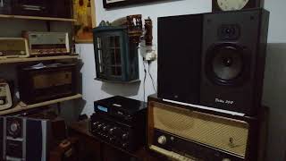 AIWA AD  F260 Tape deck  Technics SU  8600 Amplifier  Wharfedale Delta 502 Speaker [upl. by Sabian810]