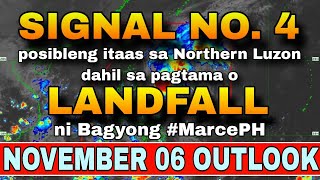 SIGNAL NO 4 POSIBLENG ITAAS SA PAGDAAN NG BAGYONG MARCE 😱⚠️  WEATHER UPDATE TODAY  ULAT PANAHON [upl. by Nelram]