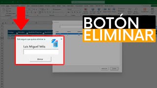 Programando el Botón Eliminar en Formulario VBA Eliminar con Contraseña [upl. by Sibylle]