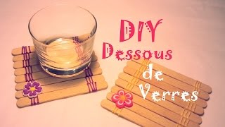 DIY Comment faire des dessous de verres avec des bâtons de glaces [upl. by Elinore]