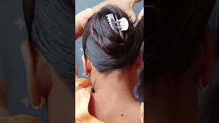 simple clutcher hairstyle with oily hair girls viralvideo 1million everyday [upl. by Halik]