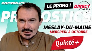 Pronostic Quinté et des courses PMU du Mercredi 2 octobre 2024  En partenariat avec GenybetTurf [upl. by Russian978]