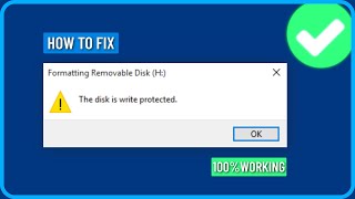 How to Fix Disk is Write Protected  How to Remove Write Protection From Usb Pendrive and Sd Card [upl. by Luwana426]