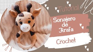 🦒 Sonajero de JIRAFA en crochet amigurumi [upl. by Nareht4]