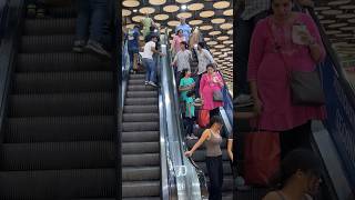 Hand touching escalator funny prank video😡Epic reaction 🤪 shortsfeed escalator prank shorts [upl. by Perot]