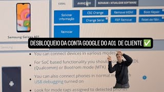 ✅️DESBLOQUEIO DA CONTA DO A01 CHIMERA TOOL ANDROID 13 [upl. by Aisined]