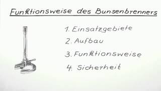 Funktionsweise des Bunsenbrenners  Chemie  Allgemeine und anorganische Chemie [upl. by Kasper378]