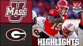 UMass Minutemen vs Georgia Bulldogs  Full Game Highlights  ESPN College Football [upl. by Haye]