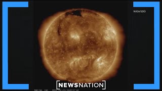 Solar storm could cause disruptions to radio GPS  NewsNation Now [upl. by Kcirded245]