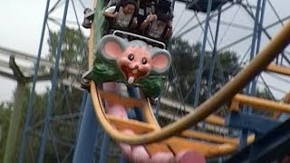 Togo Looping Crazy Mouse Bizarre Japanese Roller Coaster POV Tobu Zoo Japan [upl. by Uhthna706]