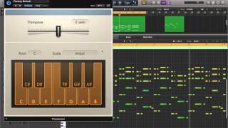 Logic Pro X  Video Tutorial 43  Transposer MIDI FX Plugin [upl. by Jaquenette]