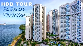 Visiting Oceanfront HDB Northshore StraitsView  Coney Island Singapore Walking Tour [upl. by Suolekcin]