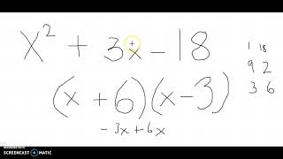 Quadratic Standard Form to Factored Form [upl. by Anitel]