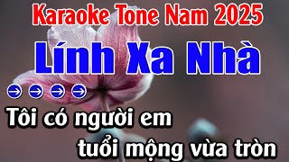 Lính Xa Nhà Karaoke  Tone Nam Karaoke Lan Anh  Beat Mới [upl. by Maida250]