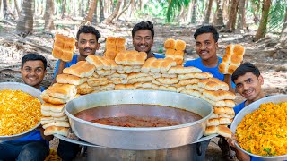 MISAL PAV  Kolhapuri Misal Pav Recipe  Street Food  Village Rasoi [upl. by Eniamrahc]