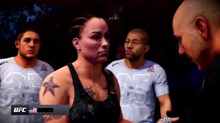 EA Sports UFC 3 Gameplay Raquel Pennington vs Germaine de Randamie [upl. by Ammej]