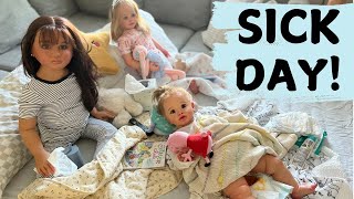 Reborn Dolls Sick Day 🤒🤧💩 Afternoon Routine reborns sickday reborndolls [upl. by Adachi]