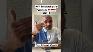 PhD Scholarships in Germany 🇩🇪🇩🇪🇩🇪  Part  1  Free Different Ways 🥳 [upl. by Nelehyram]