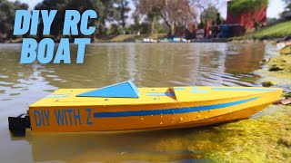 DIY RC Boat Tutorial  Crafting with Balsa Wood and Brushless Power [upl. by Hiro557]