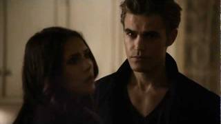 Vampire Diaries Damon tells Stefan he and quotElenaquot Kissed [upl. by Netsrejk]