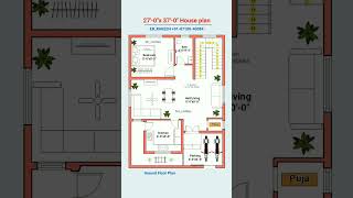 27x37 house plan floorplan homedesign [upl. by Barby]