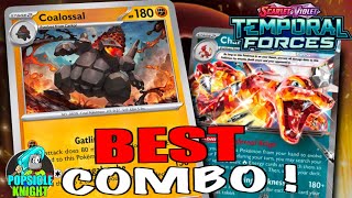 COALOSSAL  ONEHIT KO Anything with This Combo  PTCGL Gameplay Pokémon TEMPORAL FORCES [upl. by Jerrie]