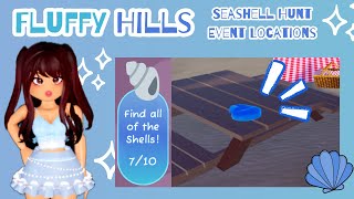 Fluffy Hills Seashell Hunt Event Locations  Roblox Gaming with CloudyDay [upl. by Siloa]