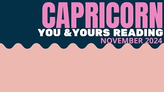 CAPRICORN YOU amp YOURS READINGBALANCE amp STABILITY YOU WONT ACCEPT ANYTHING LESS capricorntarot [upl. by Coralyn]