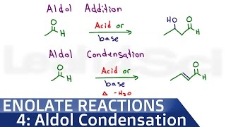 Aldol Addition and Condensation Reaction Mechanism in Acid or Base [upl. by Dotti]