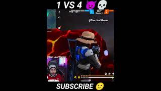 Smooth 444 😡💢 nonstopgaming 1vs4 gameplay 😤 ffshorts ajjubhai gyangaming totalgaming freefire [upl. by Annaik]